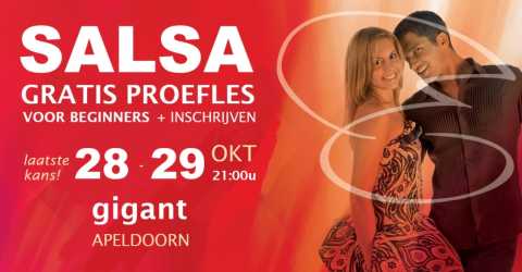 Salsa cursus in Gigant in Apeldoorn